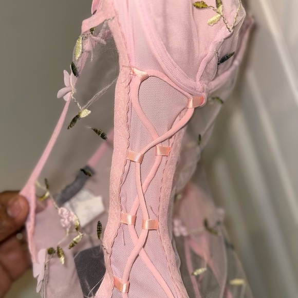 Nasty Gal Pink Sheer Lace Shapewear - Picture 10 of 12